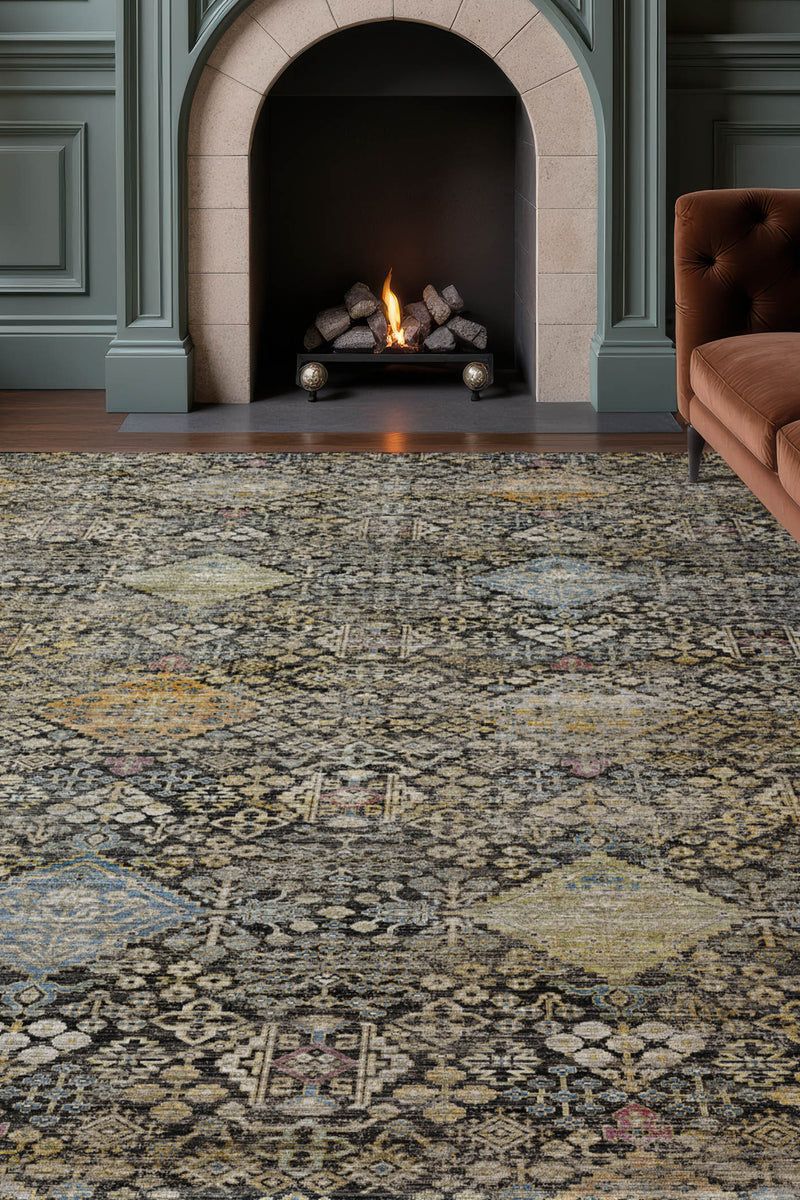 Aristo AR1 Black 9' x 12' Rug image number 1
