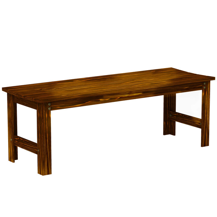 Hivvago 2-Person Wooden Garden Bench for Patio