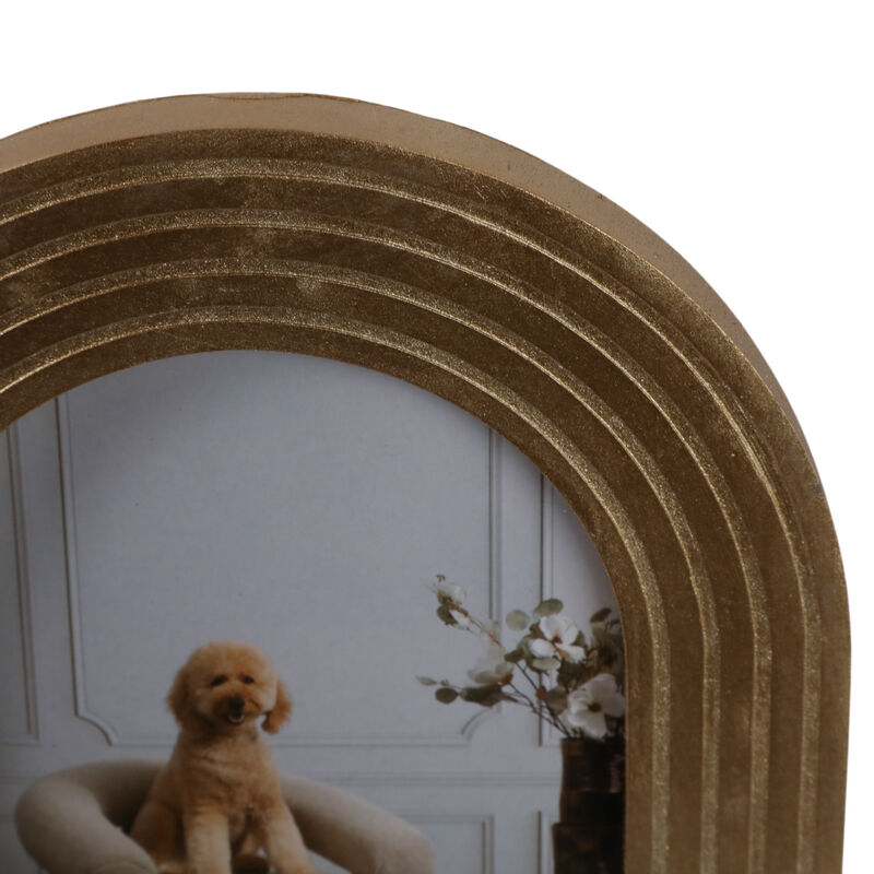 4x6" Arches Photo Frame, Gold image number 5
