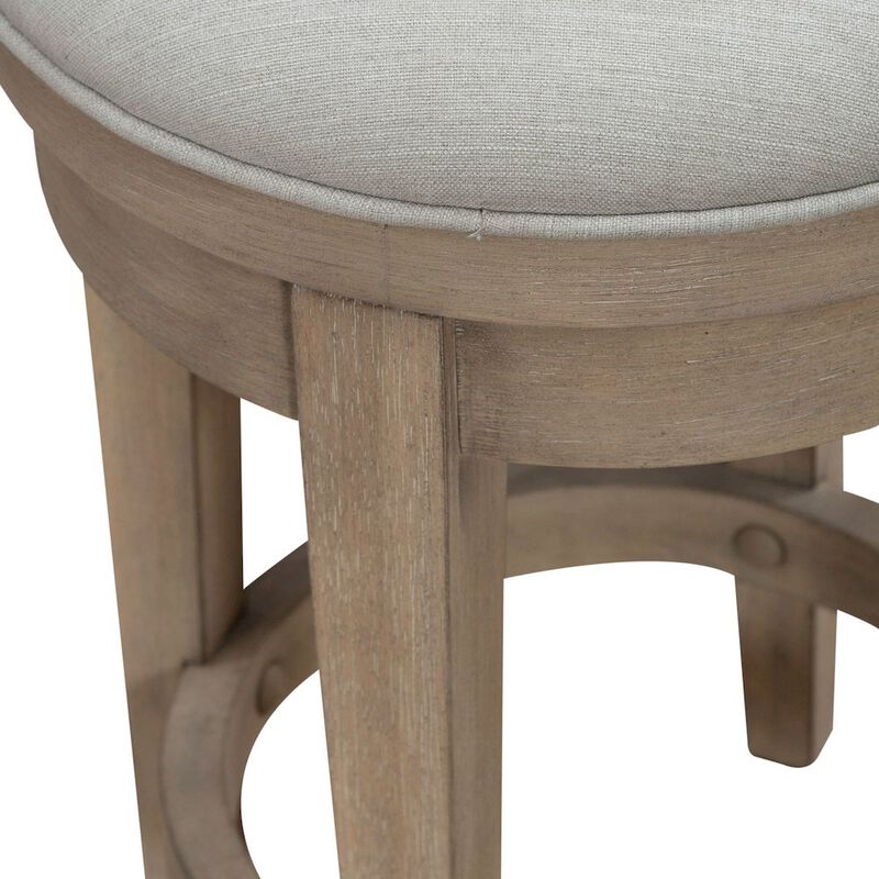 Liberty Furniture Brentwood Upholstered Swivel Console Stool  - Sandstone image number 3