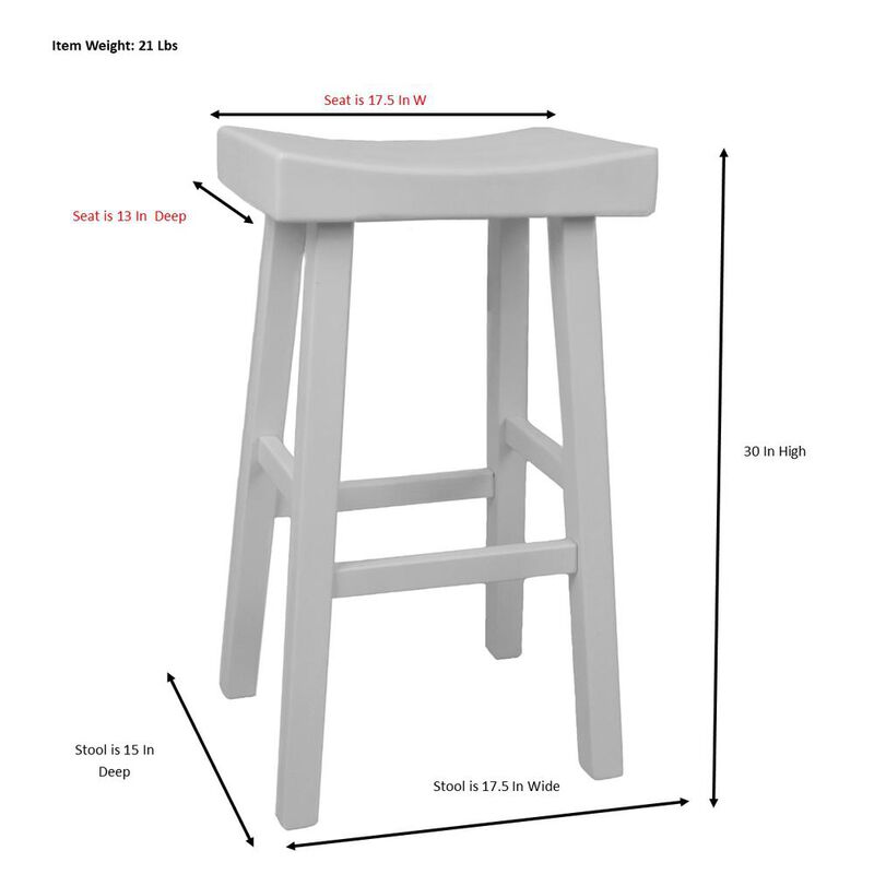 Carolina Living Colborn 30 Barstool - Antique Black