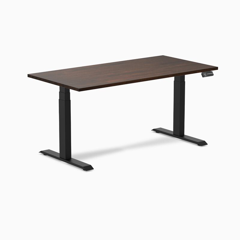 Desky Dual Rubberwood Sit Stand Desk image number 0