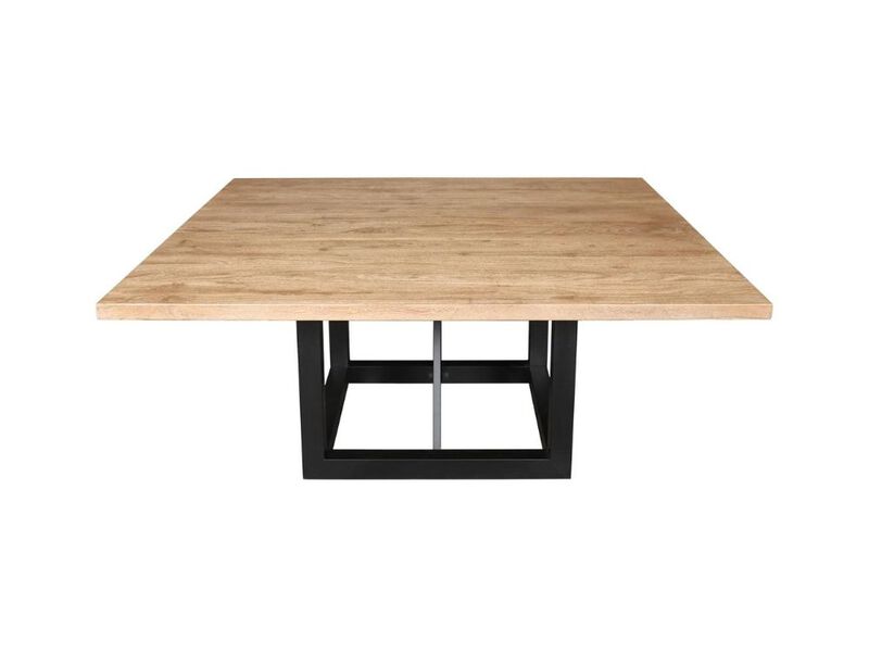 Logan 60 Square Dining Table In Natural Finish