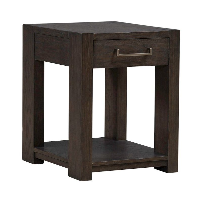 Liberty Furniture Lennox Hill Living Room Chairside Table  - Bark image number 0