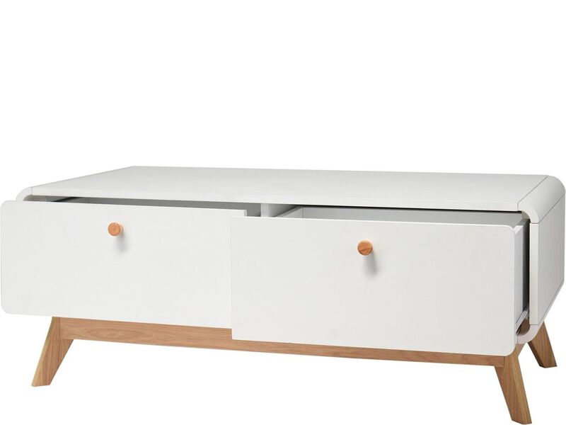 Leva Scandinavian Style TV Stand with 2 Drawers