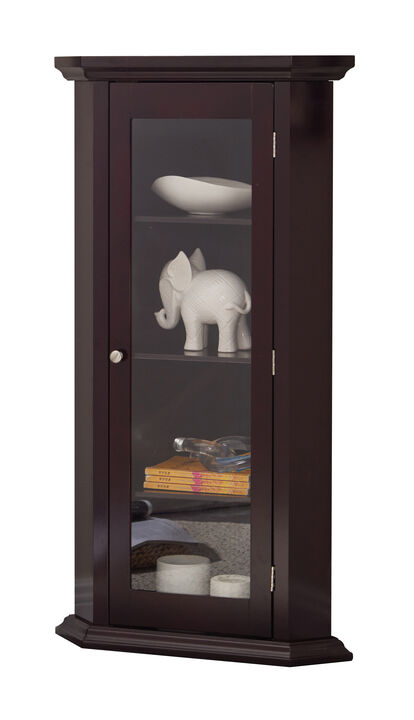 Kings Brand Furniture Cambridge Corner Curio Storage Cabinet