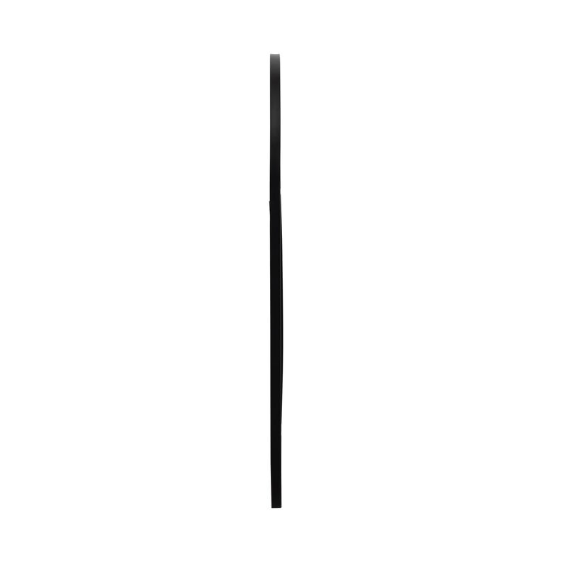 Metal 24x43 Arch Windowpane Mirror, Black image number 2
