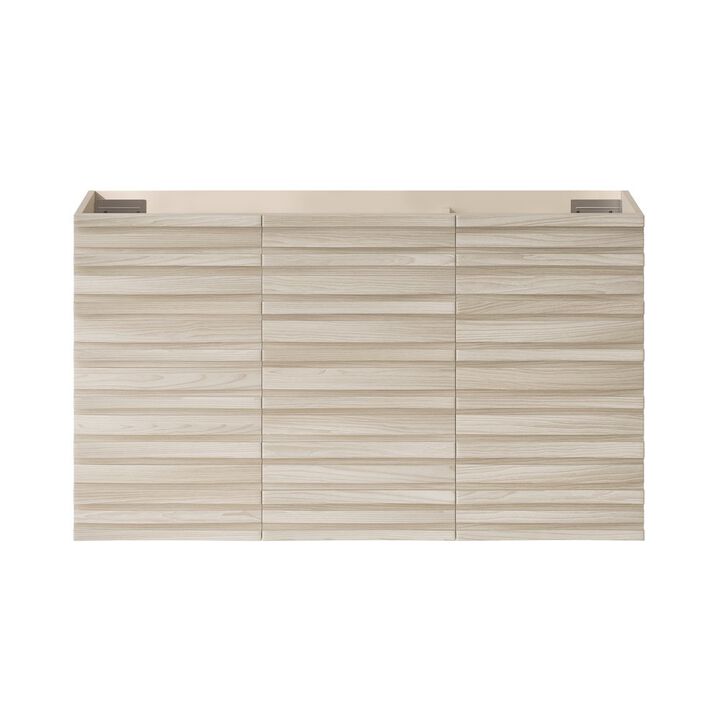 Cascade 36" Wall-Mounted Bathroom Vanity Cabinet without Top in White Oak