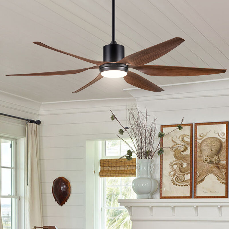 ELEMENT ACE 66-Inch Whisper Quiet Ceiling Fan with Integrated LED Lighting for Home Comfort image number 5