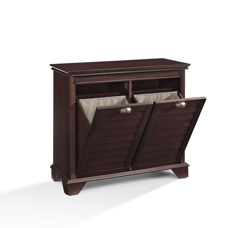 Crosley Furniture Lydia Linen Hamper Espresso