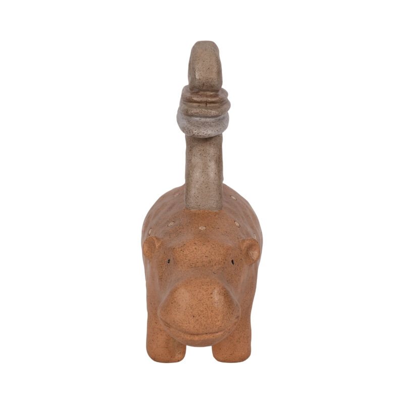 8" Hippo With Stacked Stones image number 2
