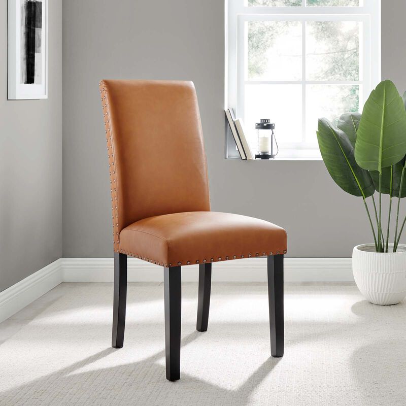 Parcel Dining Vinyl Side Chair-Benzara image number 7