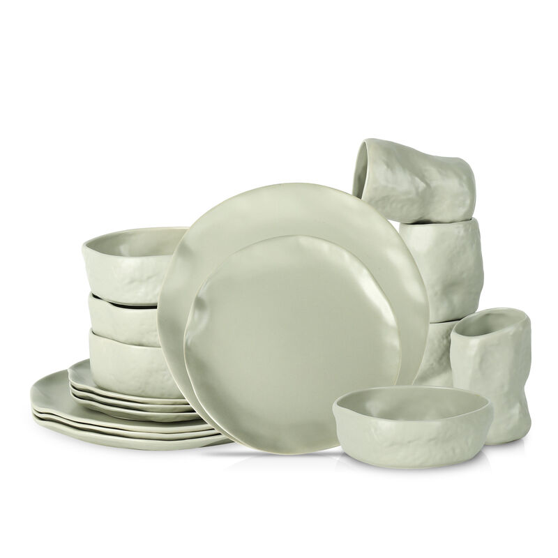 Stone by Mercer Project ATIK Stoneware 16 Piece Dinnerware Set