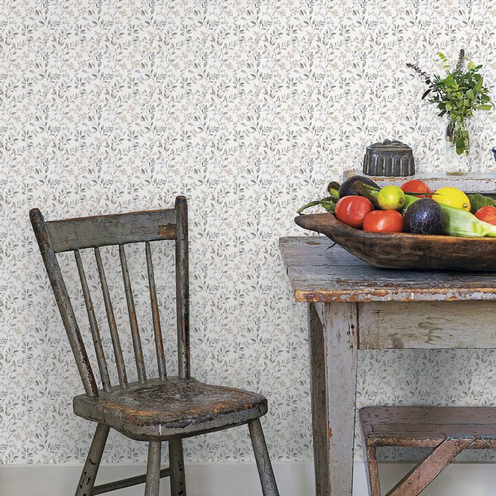 Just Kitchens Spring Leaf Trail Beige Wallpaper G45454