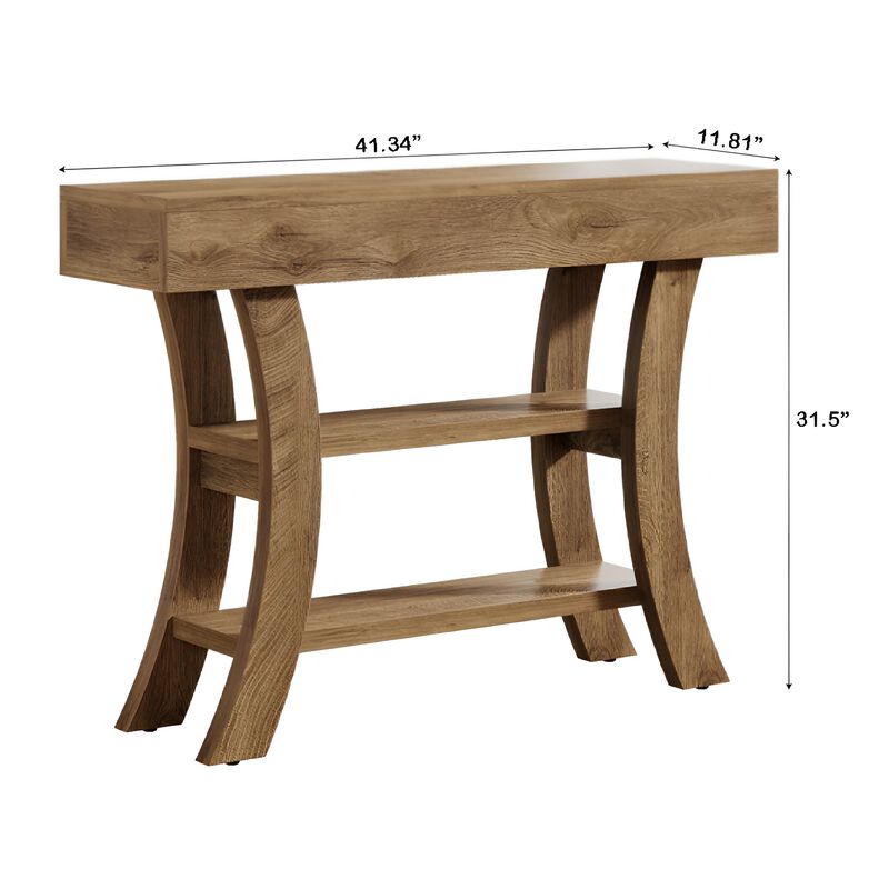 Sofa Console Table with Storage Shelves for Entryway and Hallway image number 2