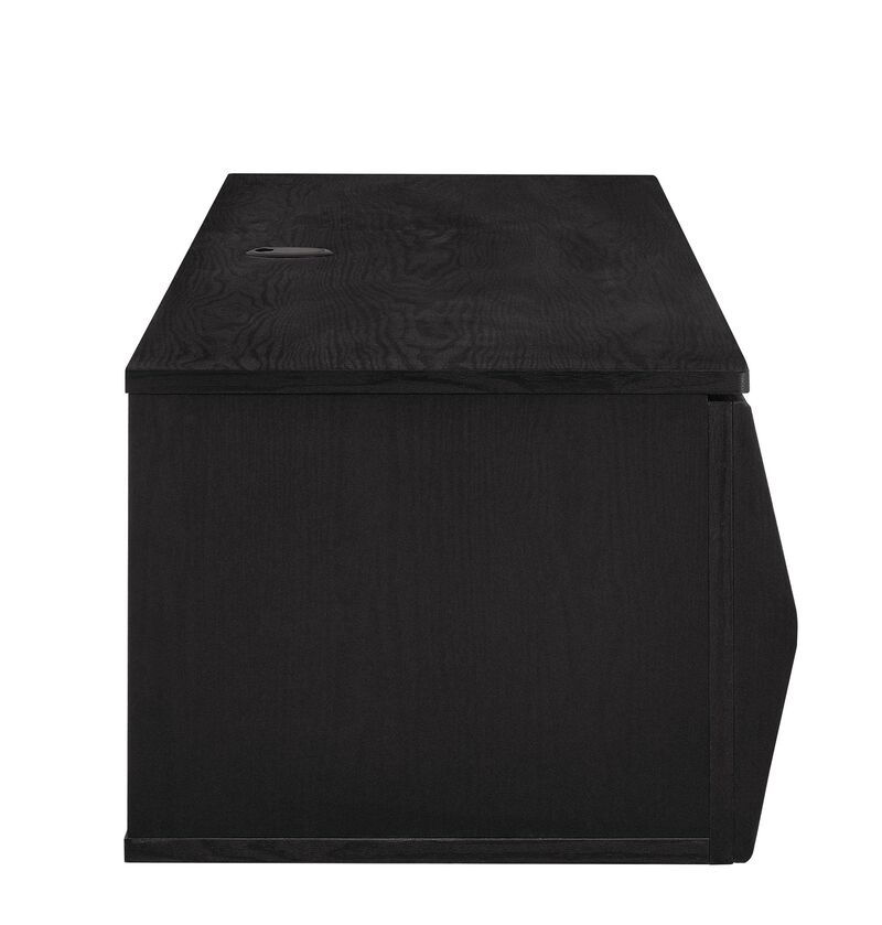 Modway Vaughn 64 Inch Wall Mounted TV Stand in Ash - Floating Entertainment Center with Storage - Mid Century Modern Low Profile Media Cabinet for Wall image number 5