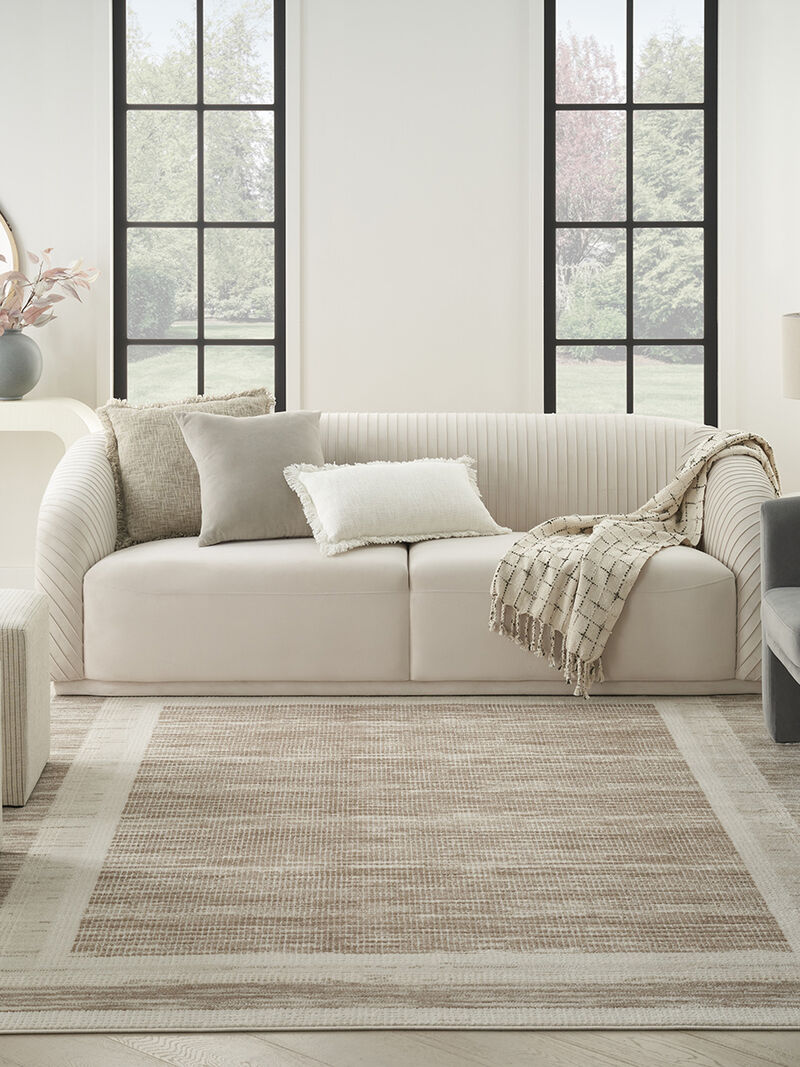 Serenity Home SRH07 Mocha/Ivory 9' x 12' Rug image number 7