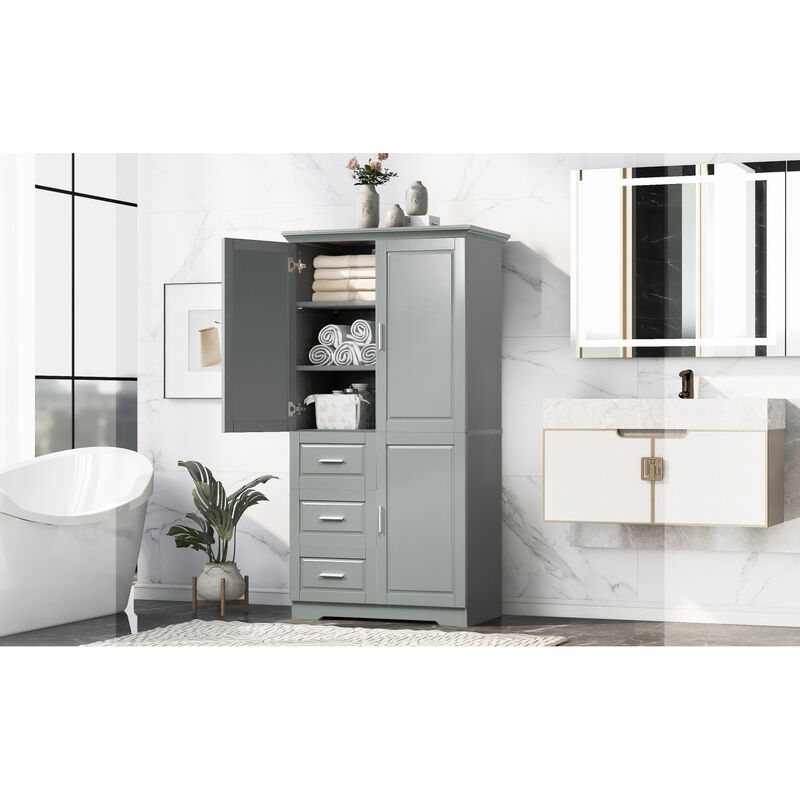 Streamdale Tall Wide Storage Cabinet w/ Doors & Drawers image number 2
