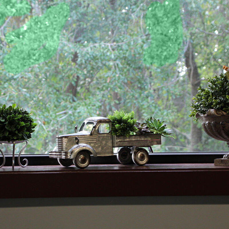 Distressed Galvanized Silver Truck Planter &ndash; Rustic Decor for Gardens & Patios image number 8