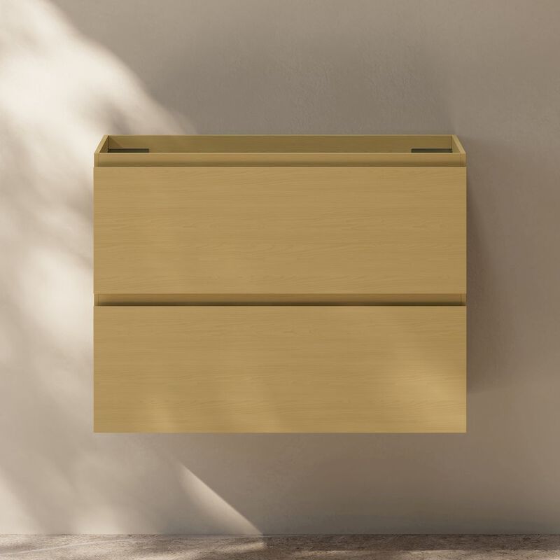 Liberte 30" Wall-Mounted Bathroom Vanity Cabinet without Top in Natural Oak image number 2