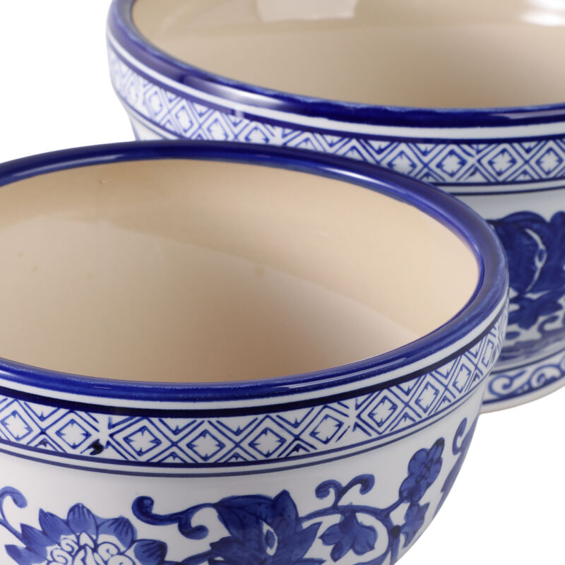 S/2 Bowl Chinoiserie Planters image number 4