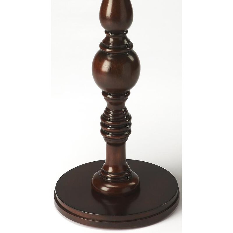 Butler Specialty Camilla Pedestal Side Table, Dark Brown image number 1