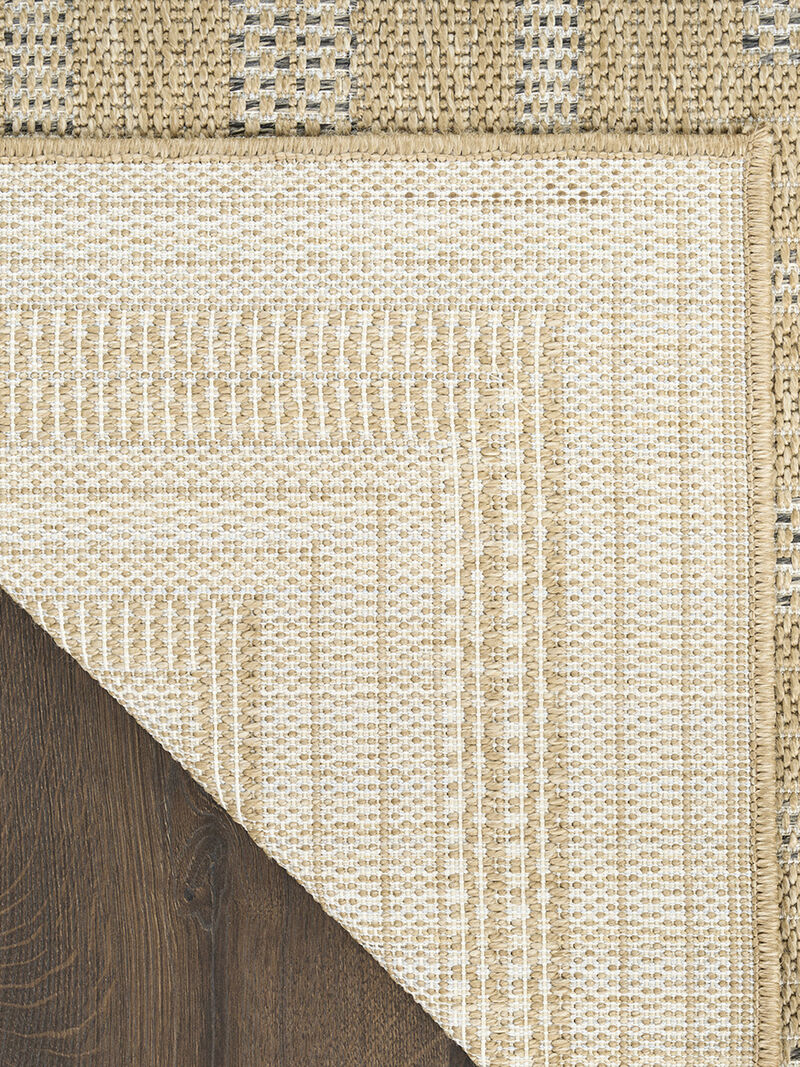 Tulum TLM04 Taupe/Gray 2'2" x 10' Rug image number 2
