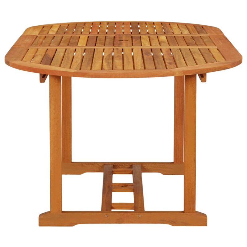 Garden Table Reddish-brown Solid eucalyptus wood Medium