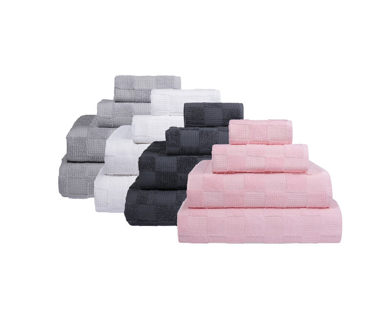 Waffle Terry 8 pcs Turkish Hand Towels Set