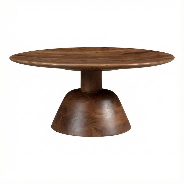 Starlight Canyon Home Brown Acacia Wood Coffee Table with Solid Wood Top and Modern Design