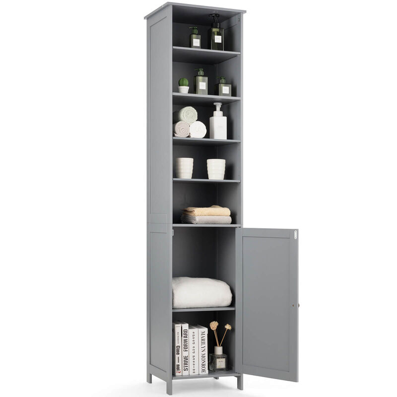 Free Standing Tall Floor Bathroom Storage Cabinet