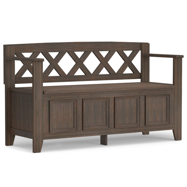 Simpli Home Amherst Entryway Storage Bench