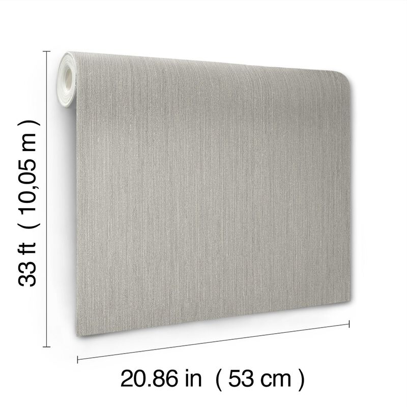 Midolin Canvas Taupe Texture Wallpaper (Double Roll) image number 4