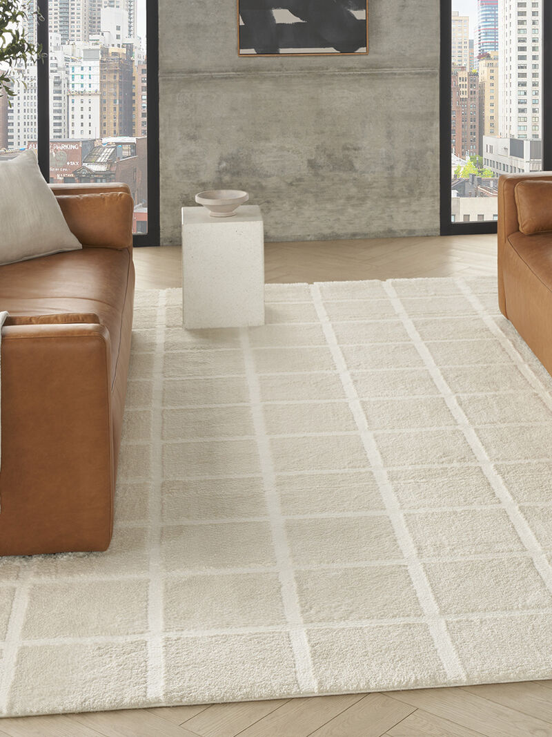 West End Ave WTE01 Ivory 9' x 12' Rug