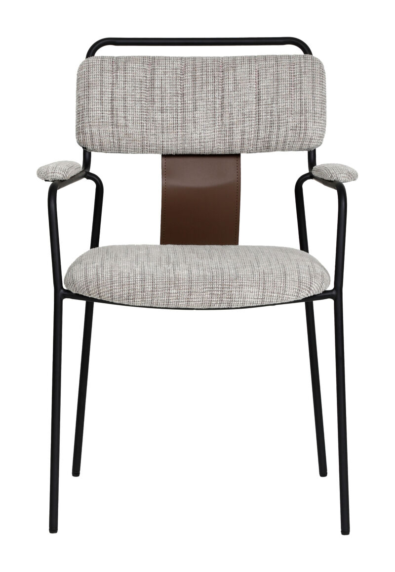 Couva Dining Chair (Set of 2) Gray Tweed