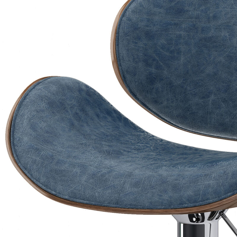 Marana Bentwood Adjustable Swivel Bar Stool