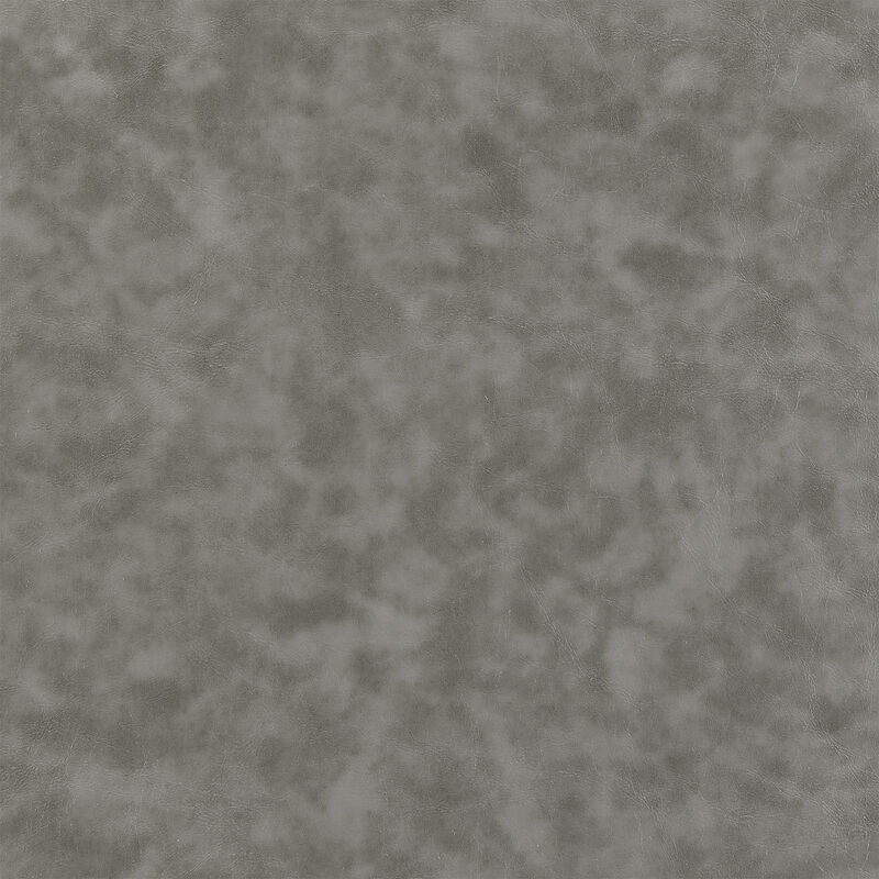 Jinab Swivel Stool in Brushed Stainless Steel with Black Faux Leather