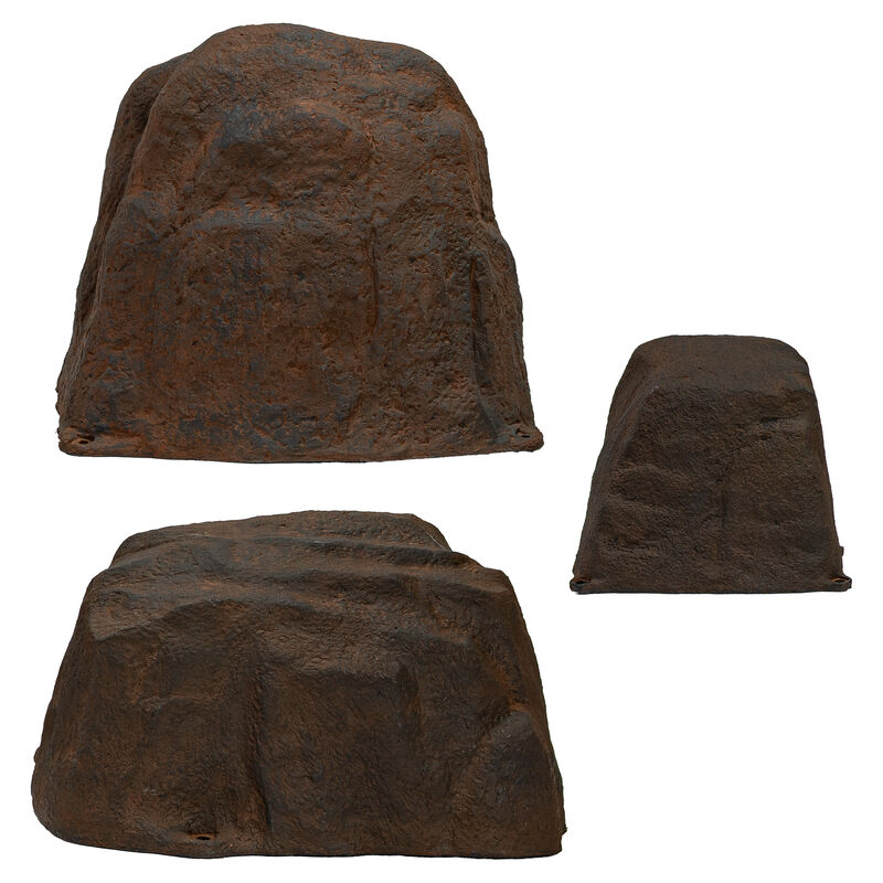 3-Piece Polyresin Faux Landscape Rock Set image number 0