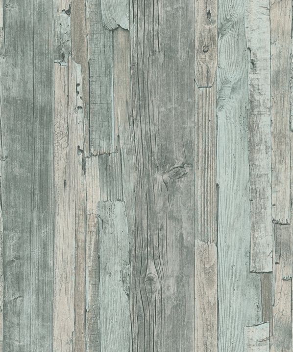 The Woods and Wicker Drift Wood Effect Motif Green Wallpaper WW22214