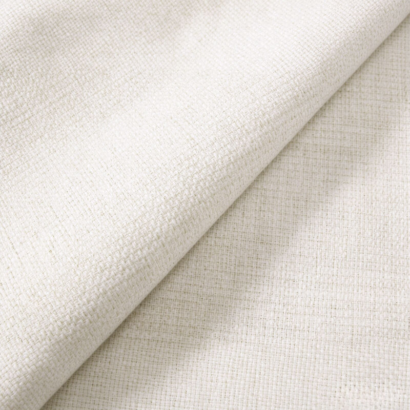 Queen Wingback Upholstered Bed with 54" Camelback Headboard, Ivory Textured Fabric image number 7