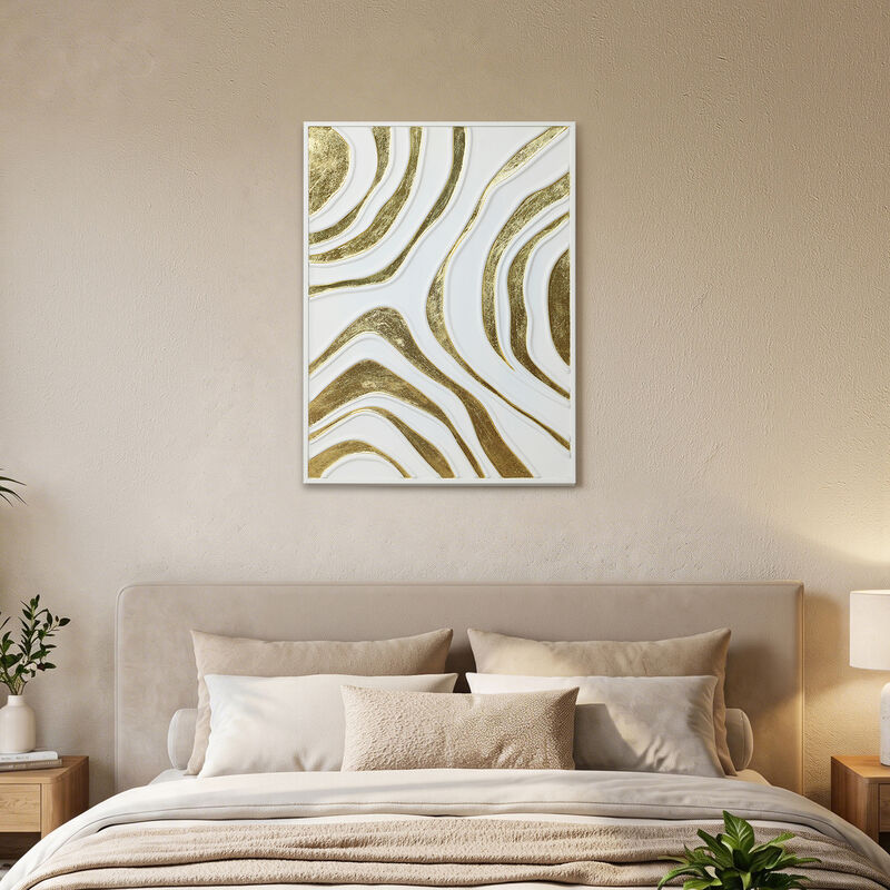 31.5" Modern Contour Metal Abstract Wall Art Decor image number 3