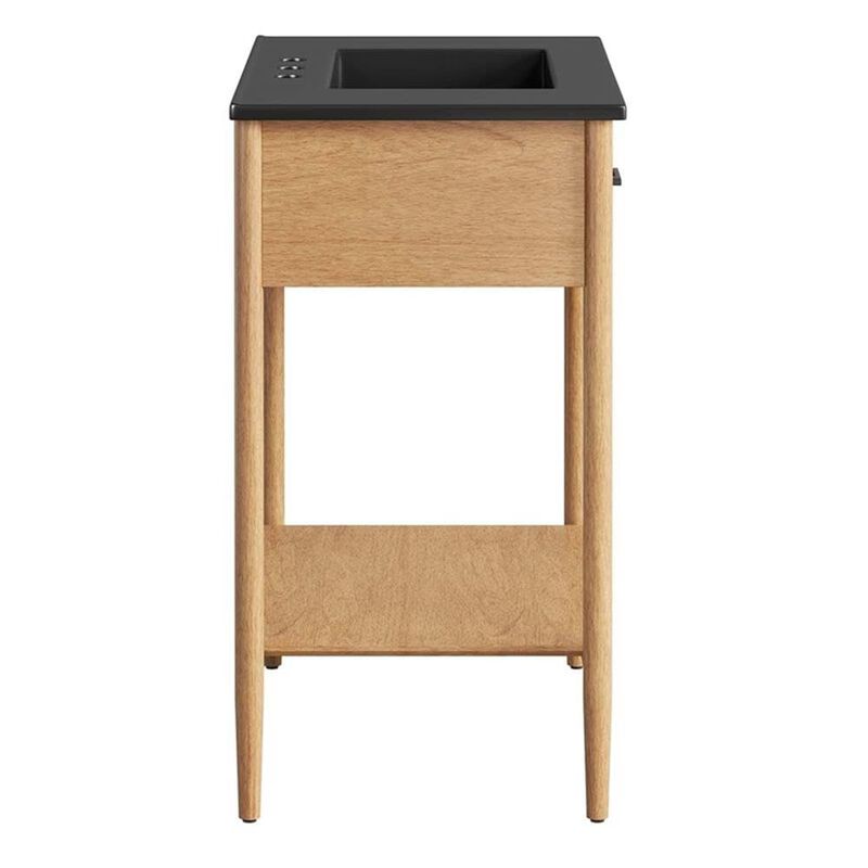 Modway EEI-6663-NAT-BLK Zaire 30" Bathroom Vanity, Natural Black image number 1