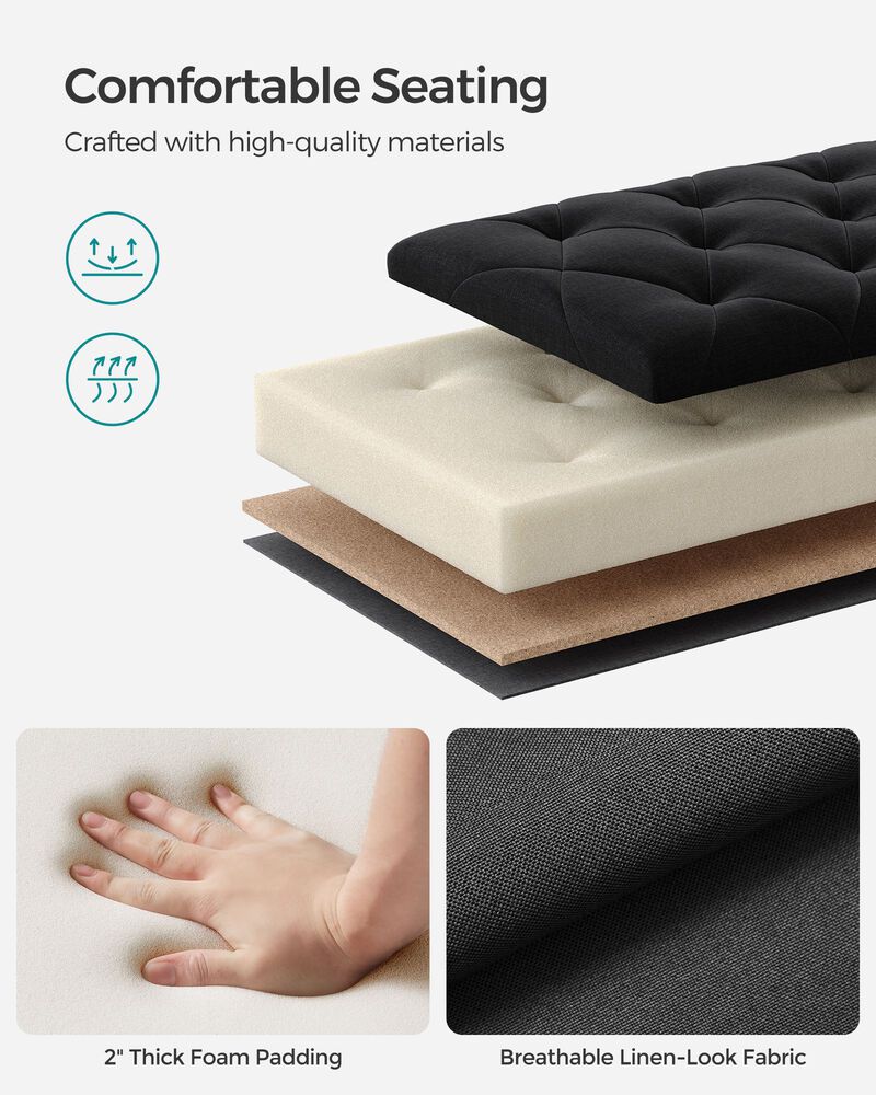 Storage Ottoman Bench for Organized Seating and Stylish Storage