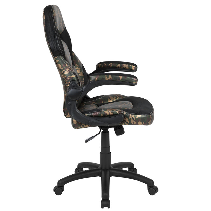 X10 Gaming Chair Racing Office Ergonomic Computer PC Adjustable Swivel Chair with Flip-up Arms, / LeatherSoft image number 7