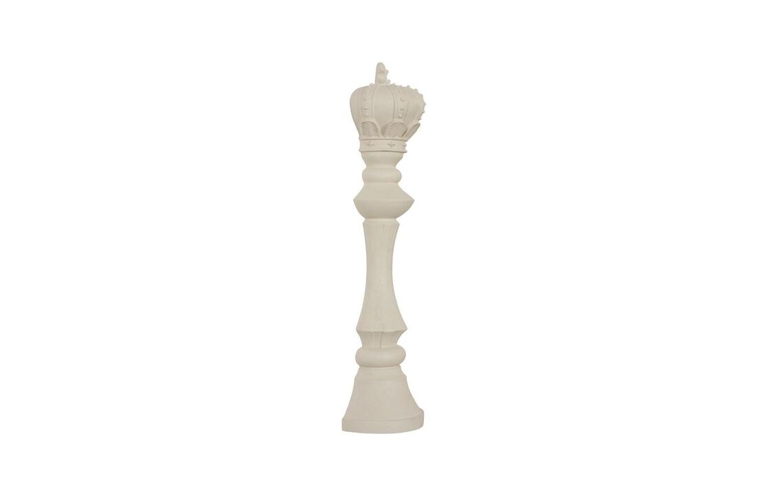 King Chess White Wall Decor