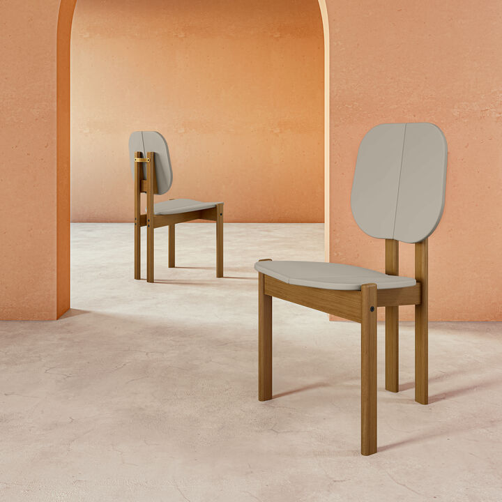 Gales Beige Dining Chairs (Set of 2)