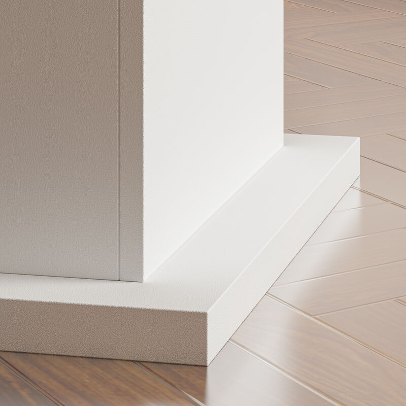 Wooden Grain Color Wood 78.7 in. Width Rectangle Double Pedestal Desk, Meeting Table for 8