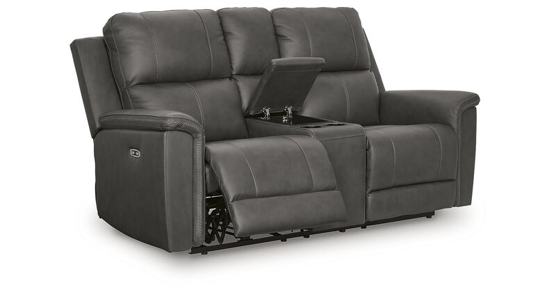 Beryton Power Reclining Loveseat with Console image number 7