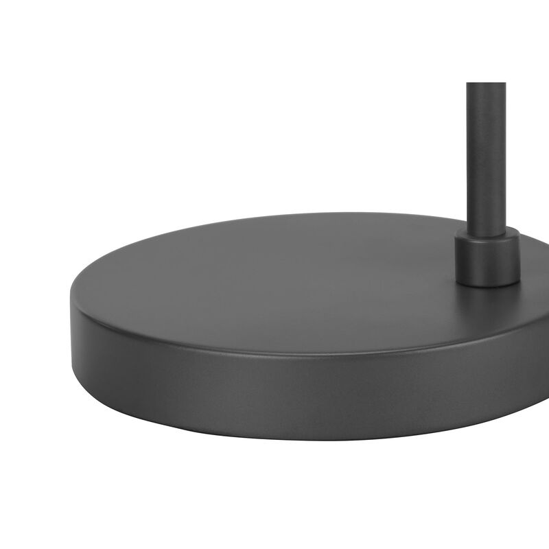 Monarch Specialties I 9645 - Lighting, 18"H, Table Lamp, Usb Port Included, Grey Metal, Grey Shade, Modern