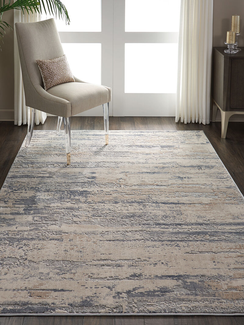 Rustic Textures RUS04 Beige/Gray 5'3" x 7'3" Rug